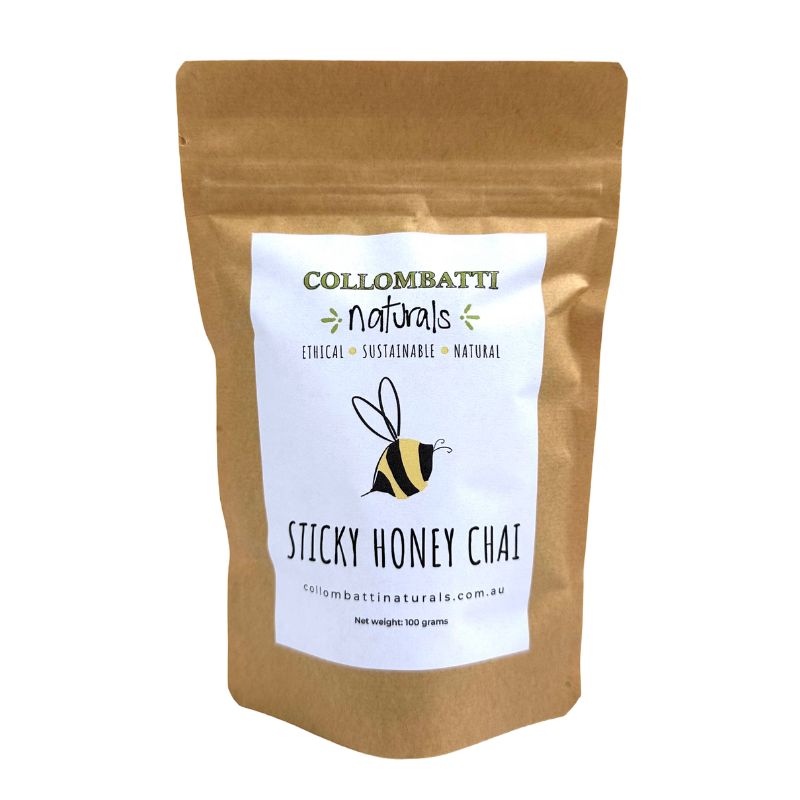 Collombatti Naturals Sticky Chai in plastic-free packaging