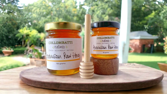 Collombatti Naturals Eco-Friendly Packaging Creating a Sustainable Business picture of honey in glass jars