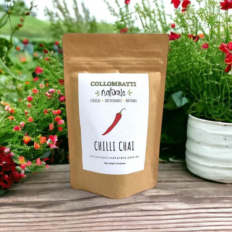 Collombatti Naturals chilli chai tea in bio bags