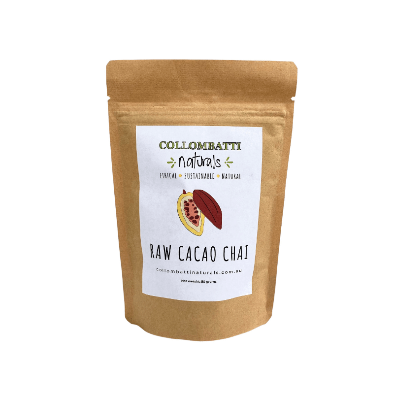 Collombatti Naturals raw cacao chai tea