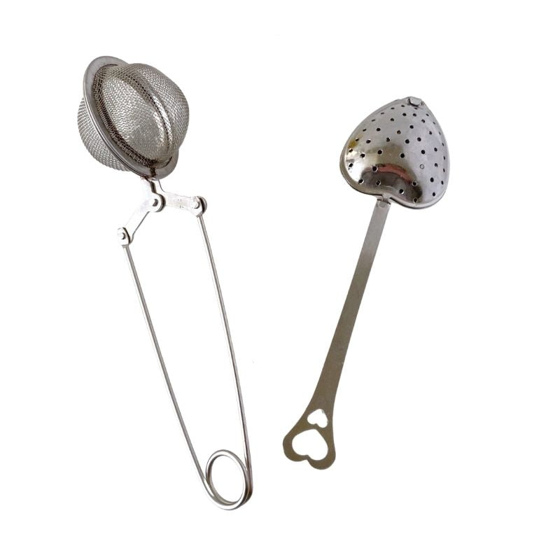 Collombatti Naturals stainless steel tea strainers selection