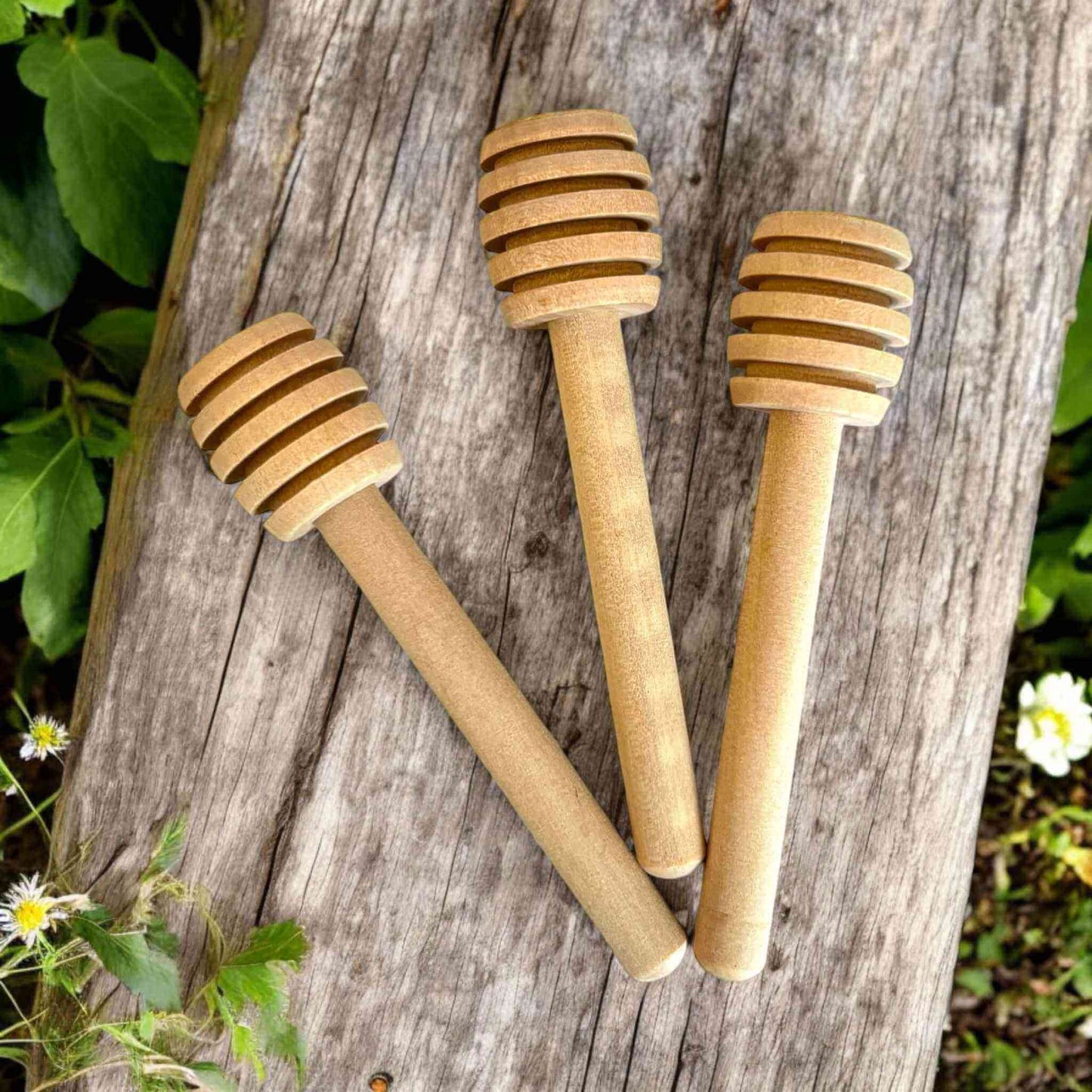 Collombatti Naturals wooden honey dippers 