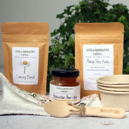 Collombatti Naturals honey face mask natural skin care gift box