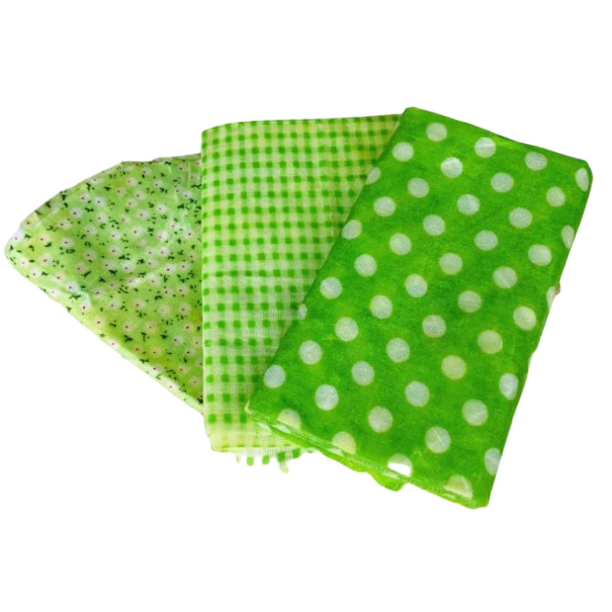 collombatti naturals three diy beeswax wraps in green